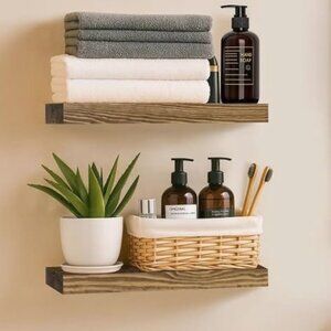 Floating Shelves Set Wood